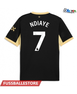 Günstige Manchester City Iliman Ndiaye #7 Auswärtstrikot 2026-27 Kurzarm